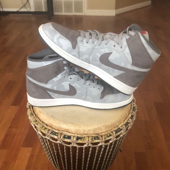 Air Jordan 1 Retro High Camo Wolf Gray AA3993-027 - Picture 8 of 8